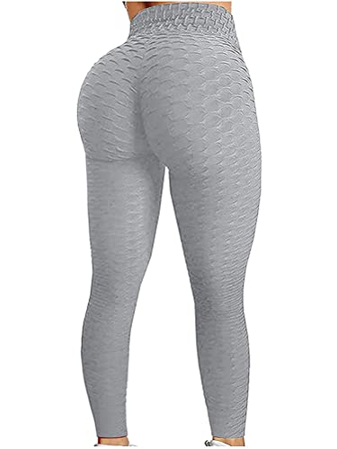 ORANDESIGNE Damen Po-Lifting Leggings Hohe Taille Push Up Booty Leggins Hose für Sport Yoga Fitness Gym Workout Honeycomb Leggings Yogahosen A Grau L ORANDESIGNE Damen Po-Lifting Leggings Hohe Taille Push Up Booty Leggins Hose für Sport Yoga Fitness Gym Workout Honeycomb Leggings Yogahosen A Grau L von ORANDESIGNE
