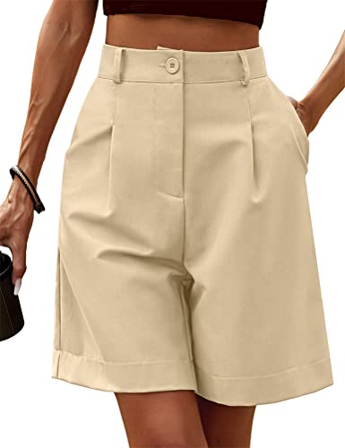 ORANDESIGNE Damen Shorts Kurze Sommerhose Breites Bein Elegant Kurzhose Casual Locker Hose Luftig Short A Hellkhaki L ORANDESIGNE Damen Shorts Kurze Sommerhose Breites Bein Elegant Kurzhose Casual Locker Hose Luftig Short A Hellkhaki L von ORANDESIGNE