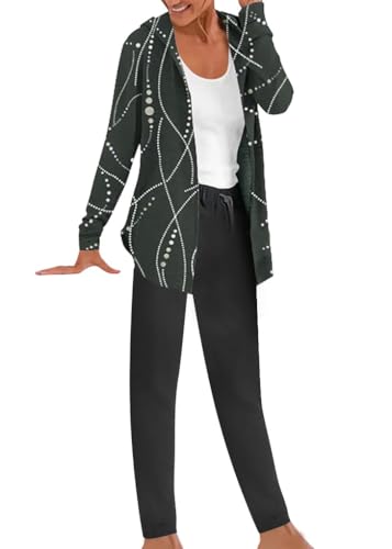 ORANDESIGNE Damen Trainingsanzüge Jogginganzug Hausanzug Kuschelig 2 Teilig Sportanzug mit Kapuze Tracksuit für Herbst Winter Reißverschluss Sweatshirt Jacke + Jogginghose B Schwarz 02 XXL von ORANDESIGNE