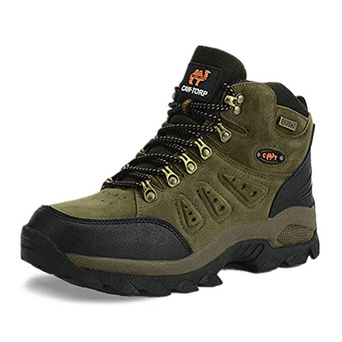 ORANDESIGNE Damen Und Herren Wanderschuhe Outdoor Anti-Rutsch Wanderstiefel Sportlich Bequem Leicht Outdoor Wandern Trekking B Braun 39 EU von ORANDESIGNE