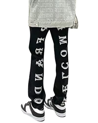 ORANDESIGNE Damen Y2k Wide Leg Pant Low Waisted Loose Fit Cargo Pants Retro Multiple Pockets Straight Leg Baggy Trouser Streetwear G Schwarz S von ORANDESIGNE