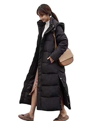 ORANDESIGNE Daunenjacke Damen Lang Winter Parka Warm Steppmantel Mit Kapuze Frauen Winterjacke Wintermantel Outwear Warm Mantel Übergangsjacke C-Schwarz XXL ORANDESIGNE Daunenjacke Damen Lang Winter Parka Warm Steppmantel Mit Kapuze Frauen Winterjacke Wintermantel Outwear Warm Mantel Übergangsjacke C-Schwarz XXL von ORANDESIGNE