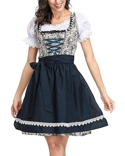 ORANDESIGNE Dirndl Blau Damen Midi Trachtenkleid Rose Kleid Dirndlbluse für Oktoberfest Besondere Anlässe Outfit Dirndlschürze Dirndl Kleid E Schwarz L ORANDESIGNE Dirndl Blau Damen Midi Trachtenkleid Rose Kleid Dirndlbluse für Oktoberfest Besondere Anlässe Outfit Dirndlschürze Dirndl Kleid E Schwarz L von ORANDESIGNE