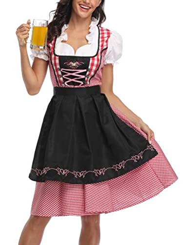 ORANDESIGNE Dirndl Damen midi Trachtenkleid Damen Trachtenrock Trachtenmode Kleid Dirndlbluse für Oktoberfest Rosa C Schwarz S ORANDESIGNE Dirndl Damen midi Trachtenkleid Damen Trachtenrock Trachtenmode Kleid Dirndlbluse für Oktoberfest Rosa C Schwarz S von ORANDESIGNE