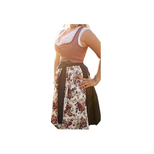 ORANDESIGNE Dirndl für Damen Tracht Dirndl Kleid Midi Trachtenmode Dirndelkleider für Oktoberfest Besondere Anlässe M Rot M von ORANDESIGNE