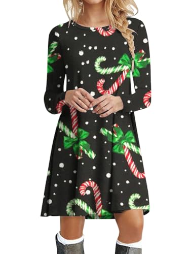 ORANDESIGNE Festliches Kleid Damen Weihnachten Midikleid Herbst Bunt Langarm A Linien Abendkleid Kurz Elegant Weihnachtskleid Curvy Mode Partykleid Pulloverkleid Christmas Party Dress A-39 XL ORANDESIGNE Festliches Kleid Damen Weihnachten Midikleid Herbst Bunt Langarm A Linien Abendkleid Kurz Elegant Weihnachtskleid Curvy Mode Partykleid Pulloverkleid Christmas Party Dress A-39 XL von ORANDESIGNE