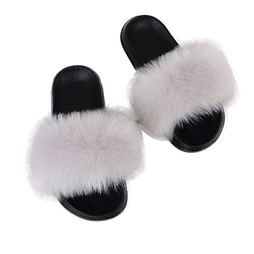 ORANDESIGNE Hausschuhe Damen Beiläufig Flip Flops Offener Zeh Strandschuhe Flip Flops Haar Zuhause Gemütlich Schuh B Hellgrau 36/37 EU ORANDESIGNE Hausschuhe Damen Beiläufig Flip Flops Offener Zeh Strandschuhe Flip Flops Haar Zuhause Gemütlich Schuh B Hellgrau 36/37 EU von ORANDESIGNE