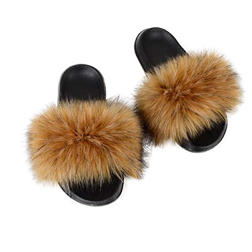 ORANDESIGNE Hausschuhe Damen Casual Slipper Open Toe Sandalen Strandschuhe Flip Flops Zuhause Komfort Sandalen A Khaki 38/39 EU von ORANDESIGNE