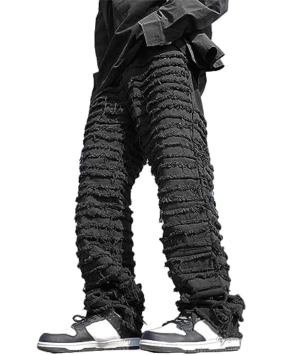 ORANDESIGNE Herren Baggy Jeans Y2K Jeanshose Vintage Bedruckt Denim Hosen Men Hip Hop Streetwear Hose Teenager Jungen Straight Leg Skateboard Jeans G Schwarz XL ORANDESIGNE Herren Baggy Jeans Y2K Jeanshose Vintage Bedruckt Denim Hosen Men Hip Hop Streetwear Hose Teenager Jungen Straight Leg Skateboard Jeans G Schwarz XL von ORANDESIGNE