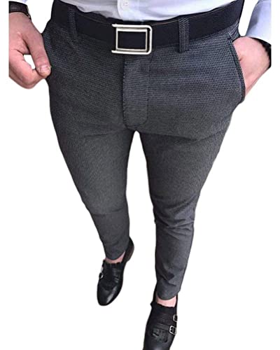 ORANDESIGNE Herren Chino Hose Klassische Basic Slim Fit Business Hosen Einfarbig Konisch Zulaufende Hosen Voller Freizeithose Stoffhose Anzughose A Dunkelgrau XXL ORANDESIGNE Herren Chino Hose Klassische Basic Slim Fit Business Hosen Einfarbig Konisch Zulaufende Hosen Voller Freizeithose Stoffhose Anzughose A Dunkelgrau XXL von ORANDESIGNE