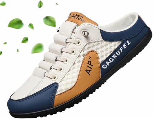 ORANDESIGNE Herren Rückenfrei Sneakers Casual Pantoletten Slip-Ons Sommer Atmungsaktive Weiche Loafers Sport Hausschuhe Gartenschuhe A Khaki 42 EU ORANDESIGNE Herren Rückenfrei Sneakers Casual Pantoletten Slip-Ons Sommer Atmungsaktive Weiche Loafers Sport Hausschuhe Gartenschuhe A Khaki 42 EU von ORANDESIGNE