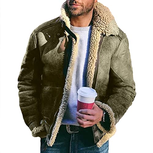 ORANDESIGNE Herren Winter Jacken Slim Fit Parka Verdickender Warm Übergangsjacke Reissverschluss Freizeitjacke Übergangsjacke Oberbekleidung Bikerjacke A Grün XL ORANDESIGNE Herren Winter Jacken Slim Fit Parka Verdickender Warm Übergangsjacke Reissverschluss Freizeitjacke Übergangsjacke Oberbekleidung Bikerjacke A Grün XL von ORANDESIGNE