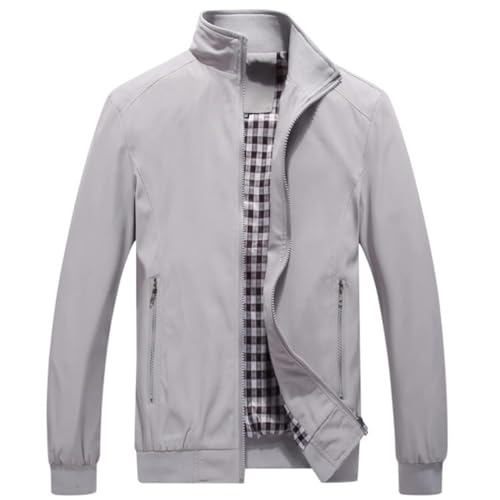 ORANDESIGNE Jacken Herren Leichte Freizeit Übergangsjacke Langarm Bomberjacke Outdoor Sportjacke Fliegerjacke Stehkragen Pilotenjacke Herbst Frühling Business Blouson mit Taschen A Grau XS ORANDESIGNE Jacken Herren Leichte Freizeit Übergangsjacke Langarm Bomberjacke Outdoor Sportjacke Fliegerjacke Stehkragen Pilotenjacke Herbst Frühling Business Blouson mit Taschen A Grau XS von ORANDESIGNE