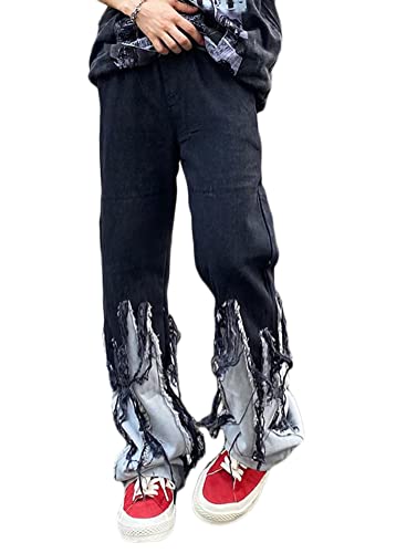 ORANDESIGNE Baggy Jeans Bedruckt Herren Baggy Men Hip Hop Straight Leg Y2K Jeans Gewaschen Jeanshose Vintage Denim Hosen Teenager Jungen Skateboard Hose Streetwear H Schwarz M ORANDESIGNE Baggy Jeans Bedruckt Herren Baggy Men Hip Hop Straight Leg Y2K Jeans Gewaschen Jeanshose Vintage Denim Hosen Teenager Jungen Skateboard Hose Streetwear H Schwarz M von ORANDESIGNE