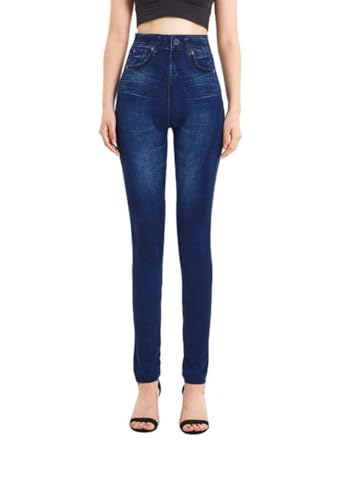 ORANDESIGNE Leggings Damen Jeansoptik Jeggings Stretch Hoher Taille Jeans Leggins Sport Leggings B Blau XS ORANDESIGNE Leggings Damen Jeansoptik Jeggings Stretch Hoher Taille Jeans Leggins Sport Leggings B Blau XS von ORANDESIGNE