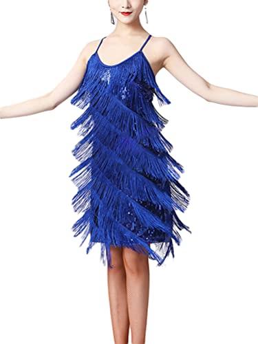 ORANDESIGNE Partykleid Damen Glitzer Knielang Latein Tanzkleid Bunt Paillettenkleid 20er Jahre Fransenkleid Glitzerkleid Dance Kleid Glitzerkleid Ballkleid Cocktailkleid Sommerkleid Blau XL ORANDESIGNE Partykleid Damen Glitzer Knielang Latein Tanzkleid Bunt Paillettenkleid 20er Jahre Fransenkleid Glitzerkleid Dance Kleid Glitzerkleid Ballkleid Cocktailkleid Sommerkleid Blau XL von ORANDESIGNE