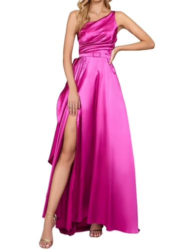 ORANDESIGNE Satin Abendkleid Damen Abschlusskleid Unregelmäßiges One Shoulder Elegant Vintage Lang Abendkleider Schlitz Cocktailkleid Festkleider Brautkleid Abiball Geburtstag Kleid A Rose Rot M ORANDESIGNE Satin Abendkleid Damen Abschlusskleid Unregelmäßiges One Shoulder Elegant Vintage Lang Abendkleider Schlitz Cocktailkleid Festkleider Brautkleid Abiball Geburtstag Kleid A Rose Rot M von ORANDESIGNE