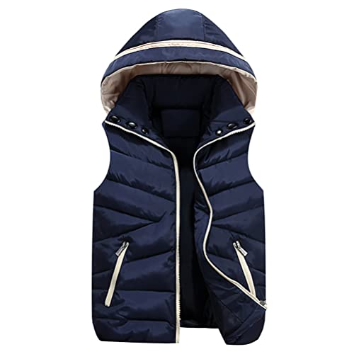 ORANDESIGNE Steppweste Damen Leicht Kurz Übergangsjacke Mit Kapuze Daunenweste Leicht Parka Winter Warm Leichtsteppweste Gesteppte Jacke Elegant Outdoor Weste B Dunkelblau L ORANDESIGNE Steppweste Damen Leicht Kurz Übergangsjacke Mit Kapuze Daunenweste Leicht Parka Winter Warm Leichtsteppweste Gesteppte Jacke Elegant Outdoor Weste B Dunkelblau L von ORANDESIGNE