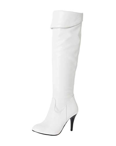 ORANDESIGNE Weiße Runde Zehe Stiletto Mode Overknees Stiefel Damen 38 EU ORANDESIGNE Weiße Runde Zehe Stiletto Mode Overknees Stiefel Damen 38 EU von ORANDESIGNE