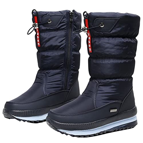 ORANDESIGNE Winterstiefel Warme Gefüttert Winterschuhe Kurzestiefel für Herren Damen C Dunkelblau 39 EU von ORANDESIGNE