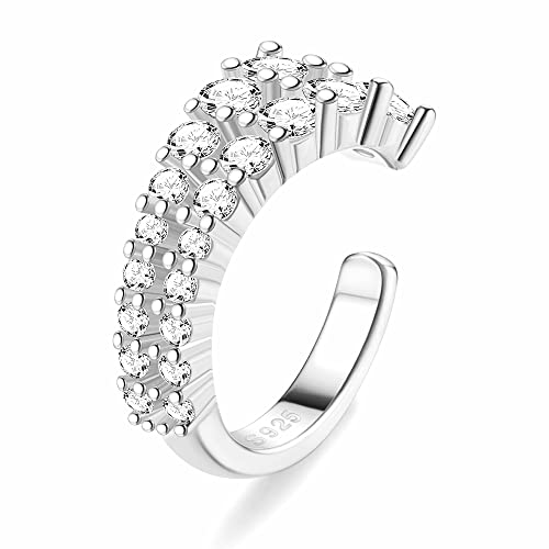 ORAZIO 925 Sterling Silber Ohr Manschette Ohrringe CZ Non-Piercing Fake Helix Knorpel Ohrringe Conch Manschetten für Frauen von ORAZIO