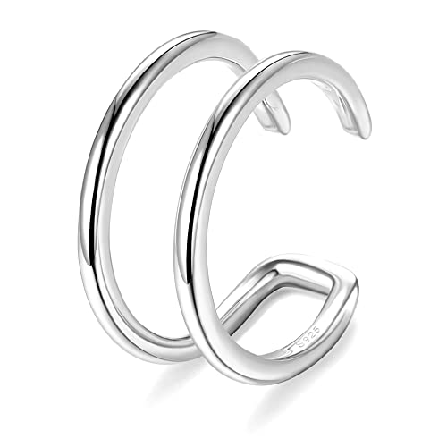 ORAZIO 925 Sterling Silber Ohr Manschette Ohrringe CZ Non-Piercing Fake Helix Knorpel Manschette Ohrringe Conch Manschetten Ohrringe für Frauen von ORAZIO