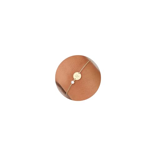 ORAZIO Armband Damen Gold mit Buchstaben Perlenarmband Personalisiertes Armband mit Namen Geschenke für Frauen Mädchen Gold Schmuck Valentinstag Armband Buchstaben A bis Z ORAZIO Armband Damen Gold mit Buchstaben Perlenarmband Personalisiertes Armband mit Namen Geschenke für Frauen Mädchen Gold Schmuck Valentinstag Armband Buchstaben A bis Z von ORAZIO