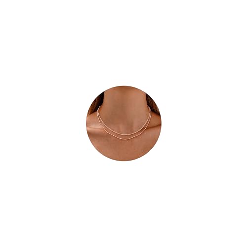 ORAZIO Layering Halskette Kette Rosegold Damen Silber 925 Damen Ketten Halskette Damen Ketten Choker Kette Damen Ketten Schmuck Rosegold ORAZIO Layering Halskette Kette Rosegold Damen Silber 925 Damen Ketten Halskette Damen Ketten Choker Kette Damen Ketten Schmuck Rosegold von ORAZIO