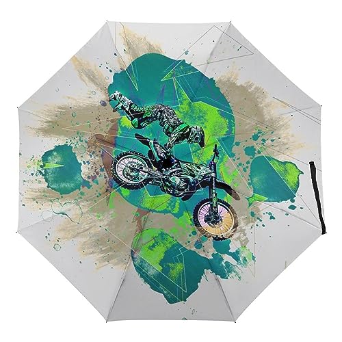 ORENZ Automatischer Regenschirm Motorrad Motocross Faltbare Regenschirme Leichte Winddichte Regenschirme Tragbare Reiseschirme ORENZ Automatischer Regenschirm Motorrad Motocross Faltbare Regenschirme Leichte Winddichte Regenschirme Tragbare Reiseschirme von ORENZ