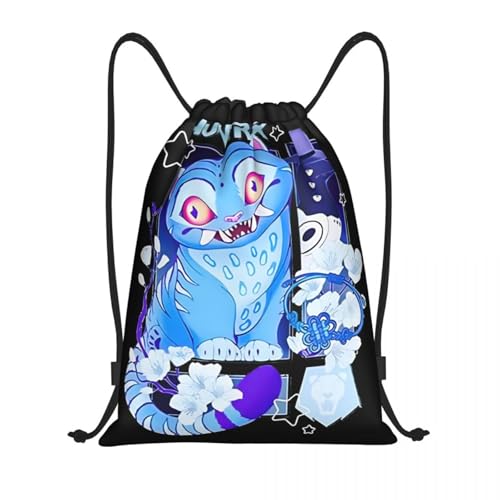 OREURUIK Kpop Demon Huntrix Tiger Derpy Der Tiger Und Vogel Kordelzug Rucksack Sport Sporttasche String Sackpack zum Wandern von OREURUIK
