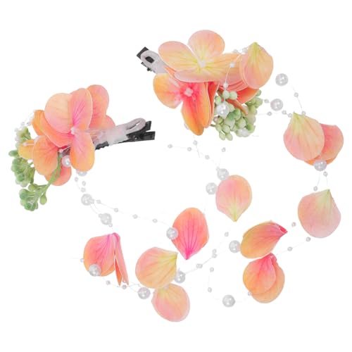 ORFOFE 1 Paar Handgefertigte Haarspangen für Frauen Kunstblumen Haarschmuck für Strandfeiern Hochzeiten und Besondere Anlässe von ORFOFE