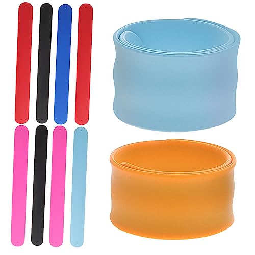 ORFOFE 10 Stück Teiliges Silikon Slap Armband Weiche Kinderarmbänder Bunten Farben Sichere und Flexible Handgelenksbänder Party Accessoires und Spielerische Schmuckringe für Mädchen und von ORFOFE