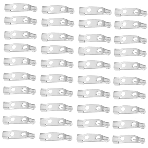 ORFOFE 100 Stück Sicherheitsnadeln mit Drei Löchern Langlebige Praktische Broschen pins für DIY Schmuckherstellung und Bastelbedarf Zuverlässige Anstecknadeln für Kreative Handarbeiten von ORFOFE