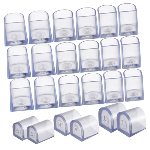 ORFOFE 12 Paare Transparente High Heel Fersenschoner rutschfeste Verschleißfeste Schuhabsatzschutz Covers in DREI Strapazierfähiger Fersenprotektor für Damen High Heels Vielseitig und von ORFOFE