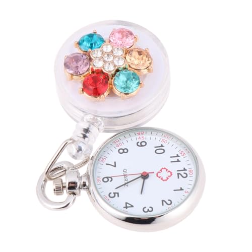 ORFOFE 2 STÜCK Teiliges Pflegeclip Uhr mit Blütenrhinstein Flexible Ansteckuhr für Ärzte und Krankenschwestern Klare Anzeige Langlebige Kunststoff taschenuhr für Medizinisches Personal ORFOFE 2 STÜCK Teiliges Pflegeclip Uhr mit Blütenrhinstein Flexible Ansteckuhr für Ärzte und Krankenschwestern Klare Anzeige Langlebige Kunststoff taschenuhr für Medizinisches Personal von ORFOFE