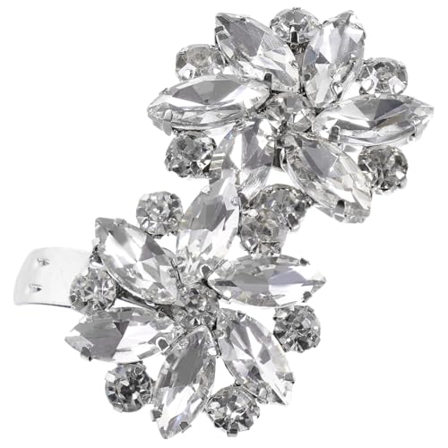 ORFOFE 2 Stck Abnehmbare Schuhclips mit Blumen Deko Schuhschnalle für Damen Vielseitig für Hochzeit Party Abendveranstaltung Einfach zu Befestigen und Wiederverwendbar von ORFOFE