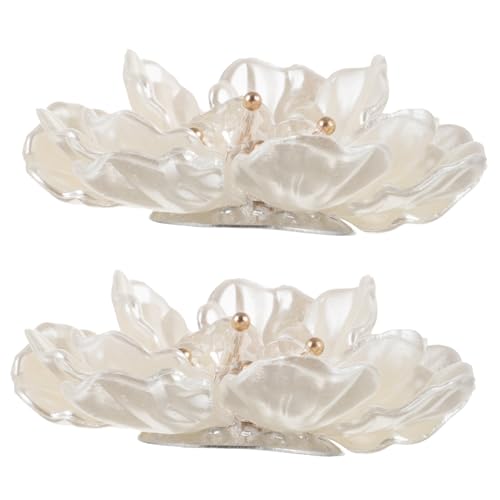 ORFOFE 2 Stck Perlenblumen Charms für Ohrringherstellung Handliche Schmuckanhänger mit Kreativem Blütendesign Vielseitig für DIY Schmuck Broschen Haarklammern und Bastelprojekte von ORFOFE