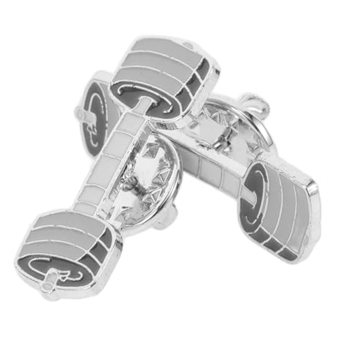 ORFOFE 2 Stück Cartoon Broschen Hantelform Zinklegierung Anstecker Rucksack Schmuck Studenten Zubehör Stilvoll Robust Leicht Anzubringen von ORFOFE