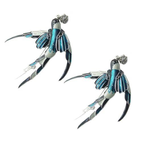 ORFOFE 2 Stück Damen Broschen Design aus Legierung Bunte Lackierte Anstecknadeln Modische Schmuckaccessoires für Kleidung und Bastelarbeiten von ORFOFE