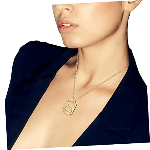 ORFOFE 2 Stück Damenkette Teiliges mit Dekorativen Ringanhängern Leichte Legierte Halsketten in Gold und Silber Zarte Schmuckstücke für Mädchen und Frauen Elegantes für Besondere Anlässe von ORFOFE