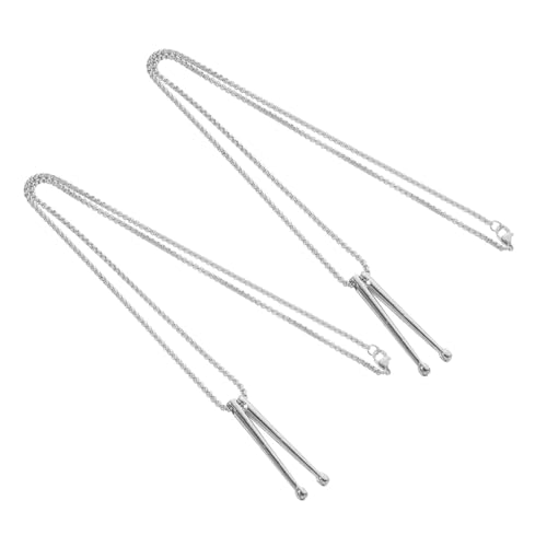 ORFOFE 2 Stück Drumsticks Anhänger Halskette Metall Langlebiger Schmuck für Musikliebhaber Vielseitige Damen Halskette Einzigartiges Design für ORFOFE 2 Stück Drumsticks Anhänger Halskette Metall Langlebiger Schmuck für Musikliebhaber Vielseitige Damen Halskette Einzigartiges Design für von ORFOFE