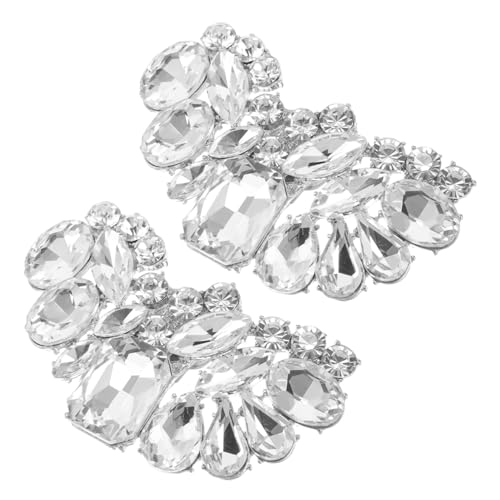 ORFOFE 2 Stück Elegante Abnehmbare Strass Schuhclips Blumenform Modische Schuhschmuck Schnallen für Damen High Heels Einfache Anbringung Luxuriöse Akzente für Hochzeit und Party von ORFOFE