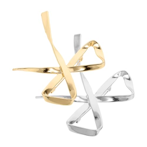 ORFOFE 2 Stück Elegante Zinklegierung Schleifen design Anstecknadeln für Frauen Vielseitige Mode broschen in Gold und Silber für Anzug Kleid und Schal ORFOFE 2 Stück Elegante Zinklegierung Schleifen design Anstecknadeln für Frauen Vielseitige Mode broschen in Gold und Silber für Anzug Kleid und Schal von ORFOFE