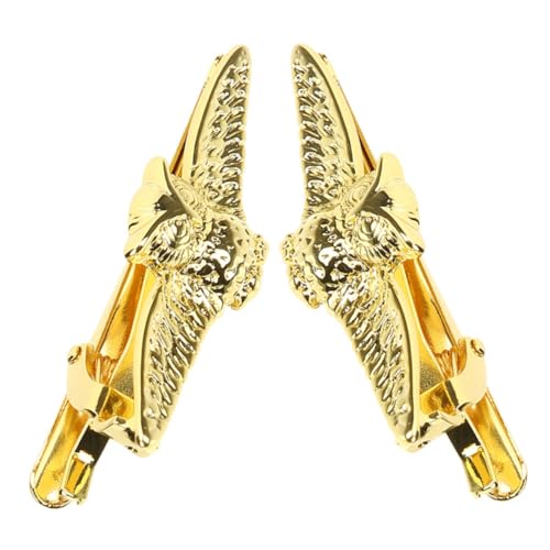 ORFOFE 2 Stück Goldene Krawattenklammer Herren aus Langlebiger Zinklegierung mit Eulen design Modischer Business accessoire für Hochzeiten Meetings und Formelle Anlässe von ORFOFE
