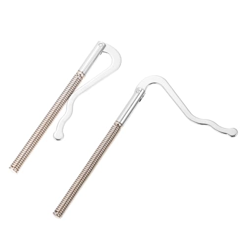 ORFOFE 2 Stück Metall Federklammer Geldscheinklammer Silber Kreditkartenhalter Geldbeutel Organizer Kompakt Praktisch für Schecks Bargeld und Karten von ORFOFE