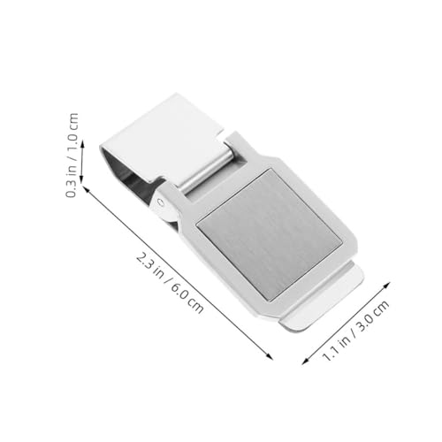 ORFOFE 2 Stück Praktischer Geldclip aus Edelstahl Robust und Rostfrei Kompakt und Multifunktional für Scheine und Dokumente Leichter Mobiler Cash Clip für Büro und Alltag von ORFOFE