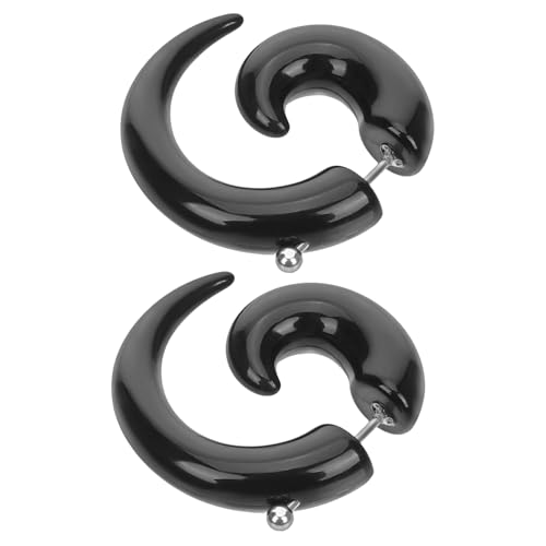 ORFOFE 2 Stück Punk Horn Claw Ohrstecker Rund Spiral design Cooler Unisex Schmuck für Damen und Herren Modische Statement Ohrringe Passend für Party und Alltag von ORFOFE