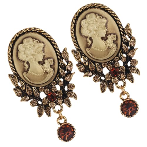 ORFOFE 2 Stück Retro Brosche aus Legiertem mit Strassbesatz Modisches Schmuckaccessoire für Damen Vielseitig Einsetzbar für Kleidung Taschen Schals und Besondere Anlässe Wie Valentinstag von ORFOFE