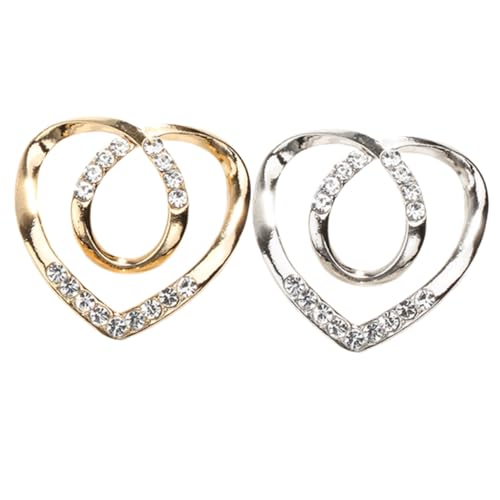 ORFOFE 2 Stück Schalring Damen T shirt Clip aus Langlebigem Legierungs material Kratzfrei Vielseitig für Dicke Schals und Oversize shirts Modisches Accessoire in Gold und Silber von ORFOFE