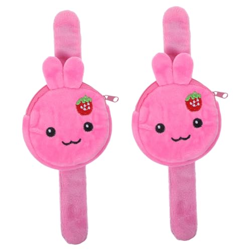 ORFOFE 2 Stück Slap Armband mit Niedlichem Hasenmotiv Leichtes Einfach Anzulegendes Party-armband für Kindergeburtstag Dekoratives und Geschenk Bequem und Langlebig von ORFOFE